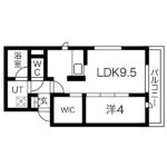 1LDK(間取) 1LDK(間取)