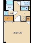 東向き1Kのお部屋！(間取)