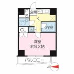 29.34㎡の1K(間取)