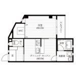 31.72㎡　1DK(間取)
