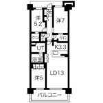 3LDK 75.95㎡(間取)
